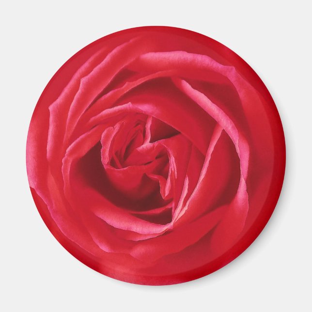 Imán Huella rosa roja (Frente)