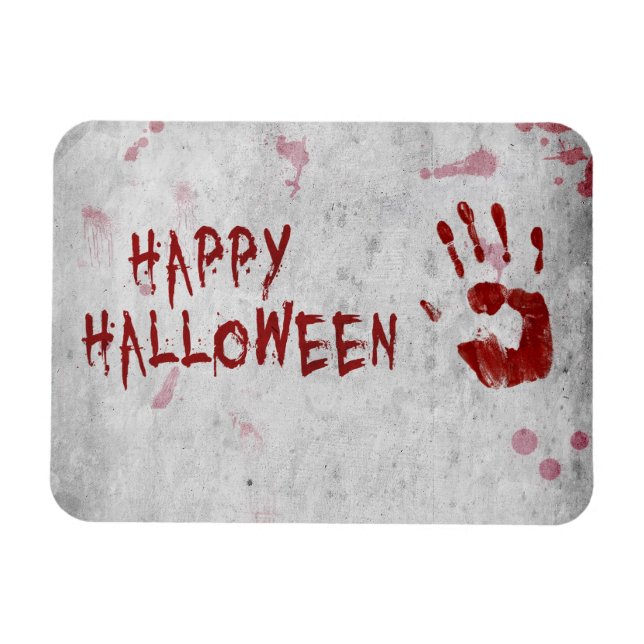 Imán Huella Sangrienta Halloween (Horizontal)