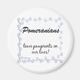Imán Huellas pomeranas - Personalizadas