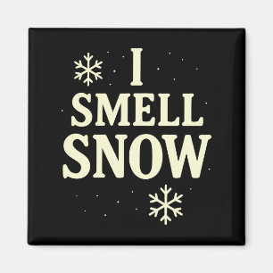 Imán Huelo Nieve Invierno Navidad Manga Larga