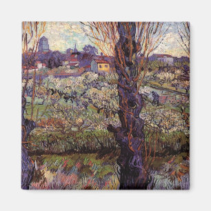 Imán Huerto en flor, Arlés por Vincent van Gogh