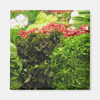 Imán huerto vegetal verde