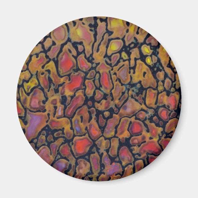 Imán Hueso de dinosaurio pateado (Frente)