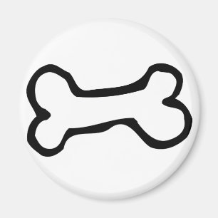 Imán Hueso de perro lindo del dibujo animado