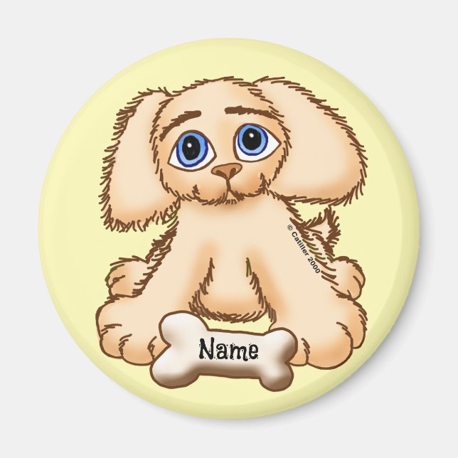 Imán Hueso de perro pimienta (Frente)