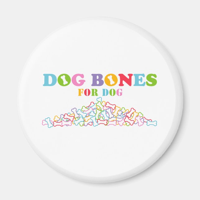 Imán Huesos de perro para perro (Frente)