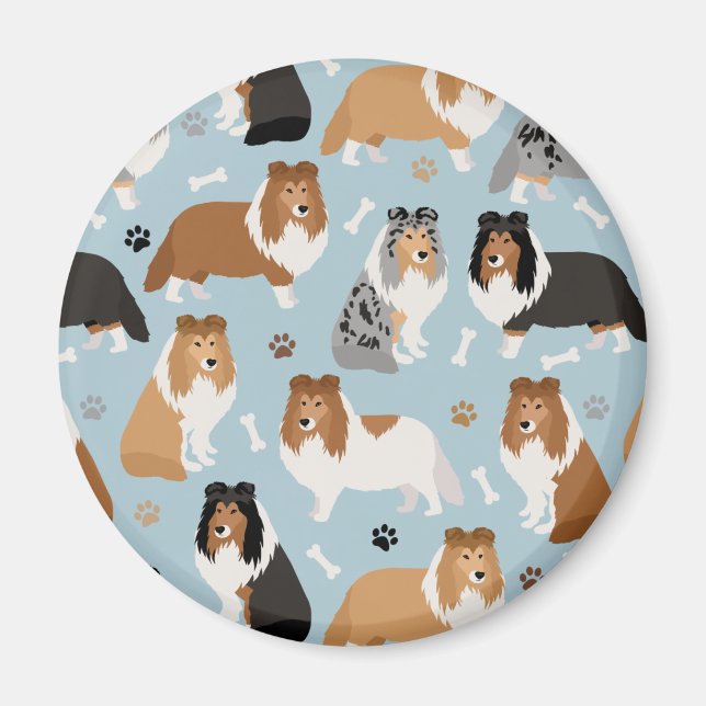 Imán Huesos y patas de perro (Frente)