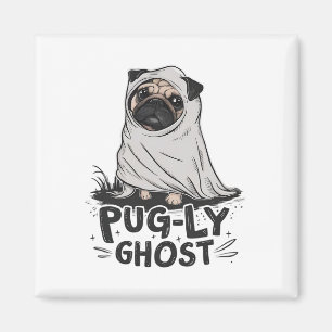 Imán Huéspedes De Halloween Son Propietarios De Pug, Fa