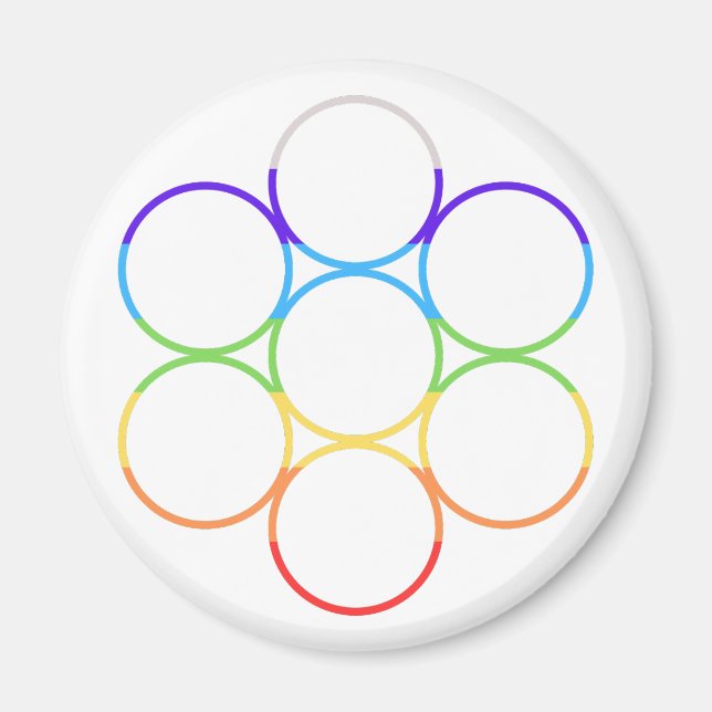 Imán Huevo de la Vida Ronda Chakra (Frente)