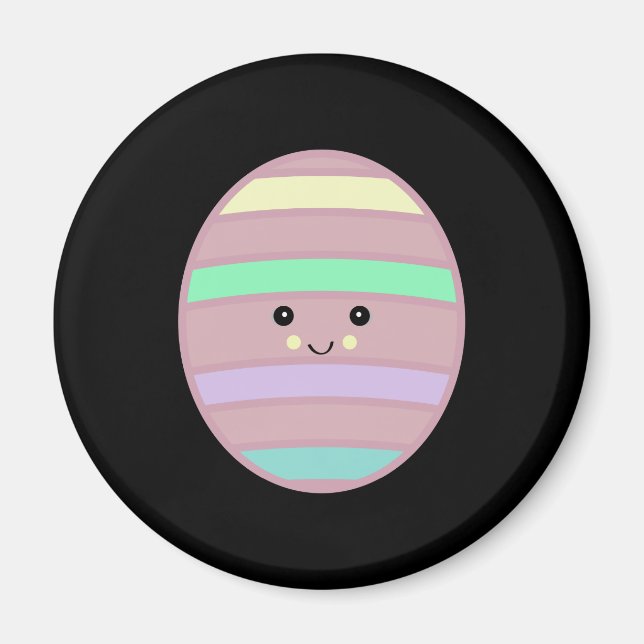 Imán huevo de Pascua kawaii (Frente)