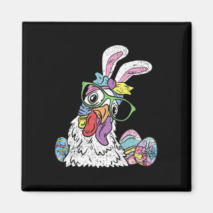 Imán Huevo de pollo Caza de Pascua Bunny Ears Farm Anim