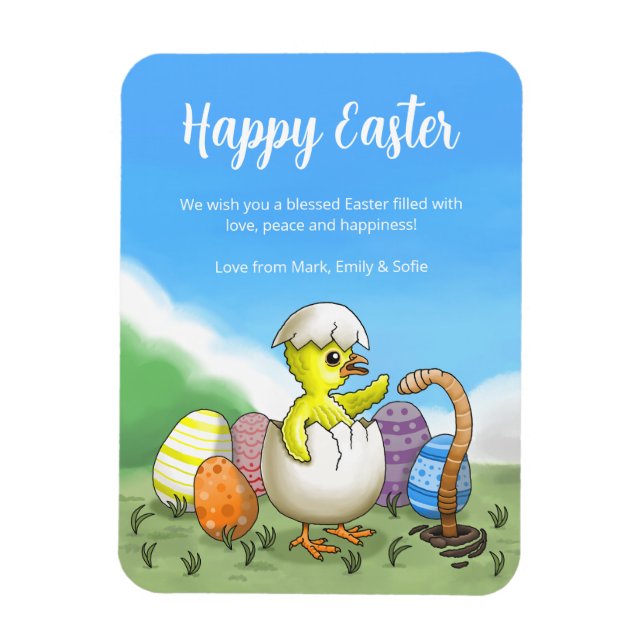 Imán Huevos de la Gallina de Pascua (Vertical)