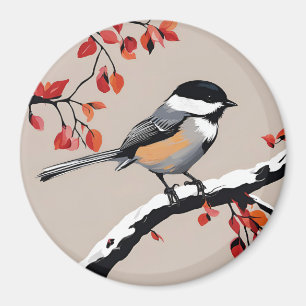 Imán Huevos de pájaro de la naturaleza Naranja de arte