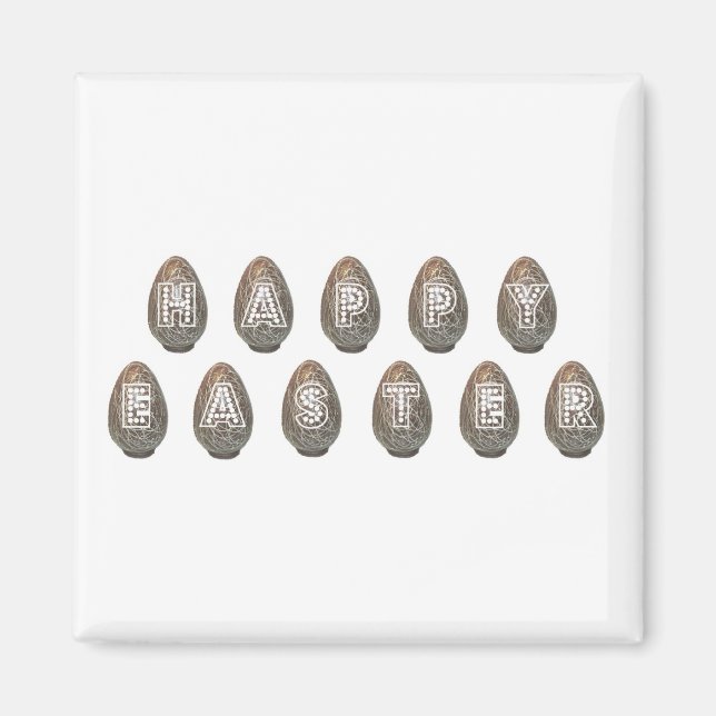 Imán Huevos felices de Pascua (Frente)