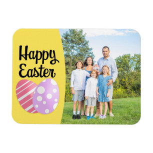 Imán Huevos felices de Pascua en marco de foto de Perso