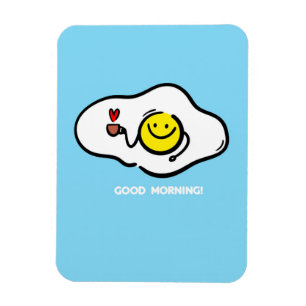 Imán Huevos fritos buenos días