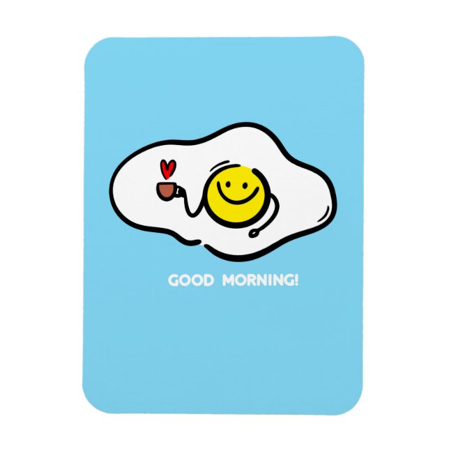 Imán Huevos fritos buenos días (Vertical)