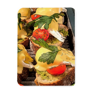 Imán Huevos pochados con aguacate en tostada