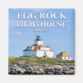 Imán Huevos Rock Lighthouse Bar Harbour Maine Square Ma