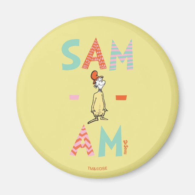 Imán Huevos Verdes con Jamón | Sam-I-Am (Frente)