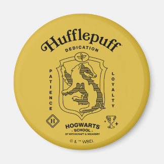 Imán HUFFLEPUFF™ Dedicación Paciencia Lealtad Escudo
