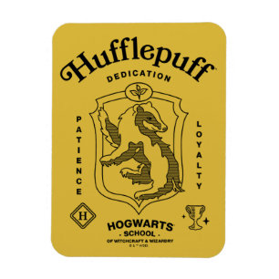 Imán HUFFLEPUFF™ Dedicación Paciencia Lealtad Escudo
