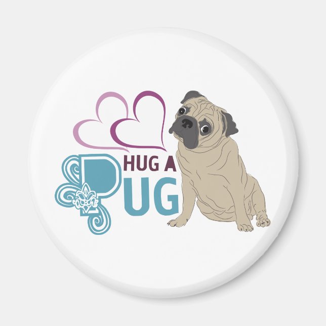 IMÁN HUG A PUG MAGNET (Frente)