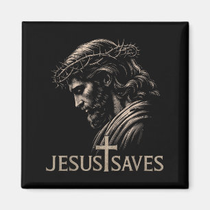 Imán Hugvyn Jesús salva la cruz de la fe cristiana mini