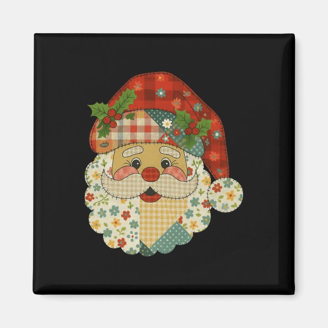 Imán Hugvyn Navidades Santa Claus Patchwork Mateo Fa (Frente)