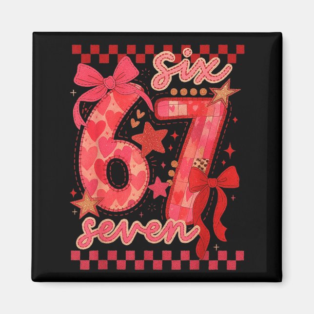 Imán Hugvyn Seis Siete San Valentín 6 7 Meme Cuadros Co (Frente)