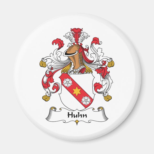 Imán Huhn Family Crest (Frente)