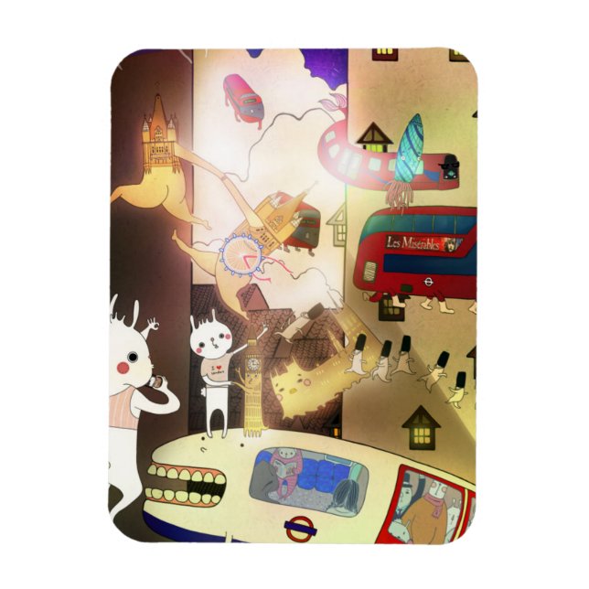 Imán Huida de la ciudad 2013 (Vertical)