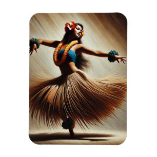 Imán Hula Dancer Hawaii