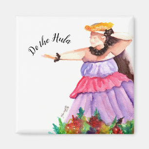 Imán Hula Dancer Hawaiian Magnet