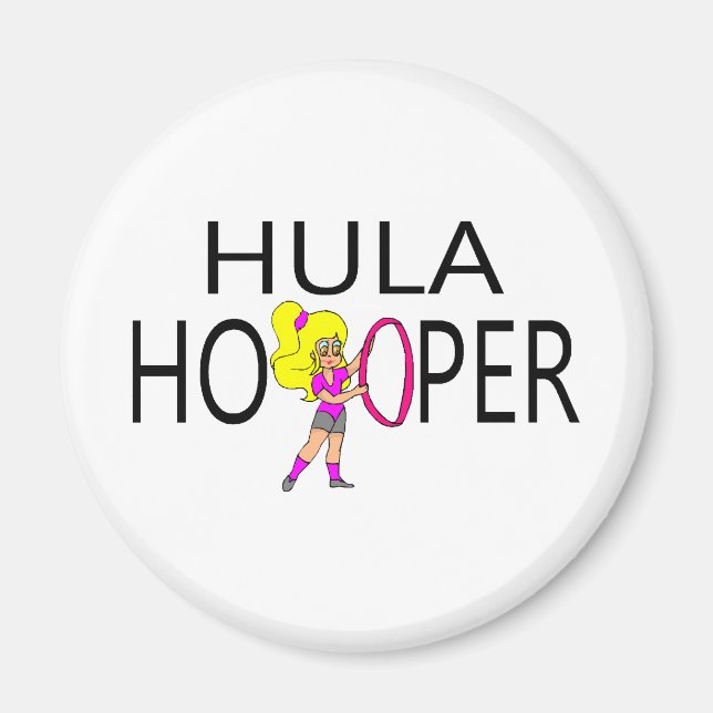 Imán Hula Hooper Chica (Frente)