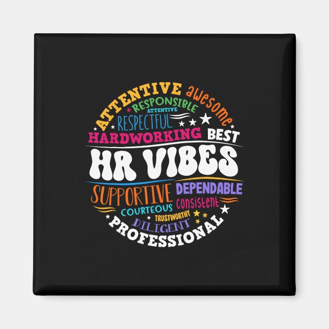 Imán Human Resources Hr Vibes Analyst Employee Apprecia (Frente)