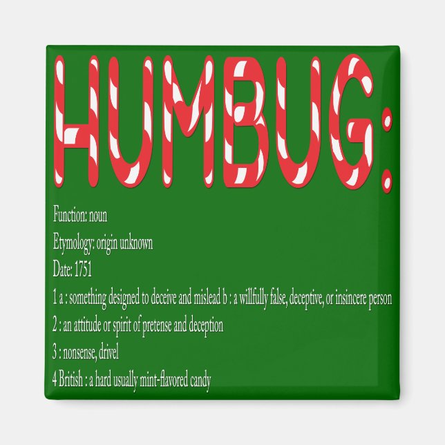 Imán HUMBUG: definición (Frente)