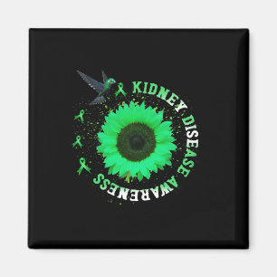 Imán Hummingbird Cinta verde girasol enfermedad renal
