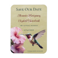 Hummingbird e Hibiscus | Amarillo Guardar la fecha