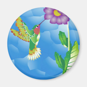Imán Hummingbird: estilizado
