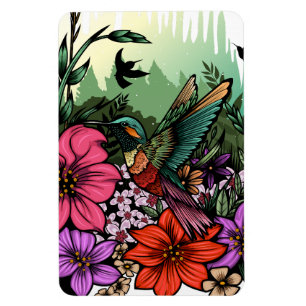 Imán Hummingbird Garden