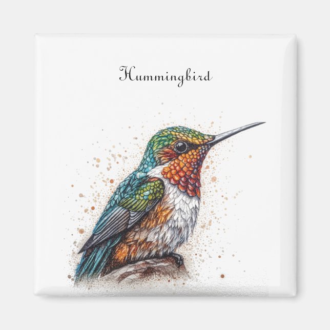 Imán Hummingbird Serenade, personalizado (Frente)