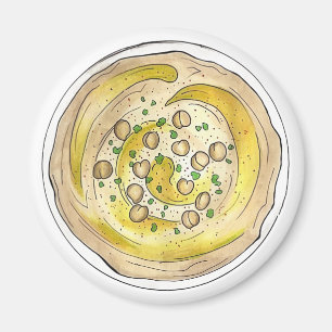 Imán Hummus Houmous Alimentos mediterráneos de Oriente