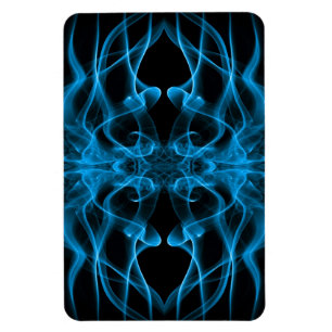 Imán Humo Azul Simétrico Minimalista Negro