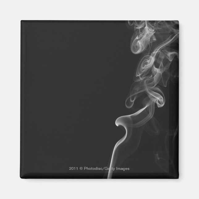 Imán Humo blanco contra fondo negro (Frente)