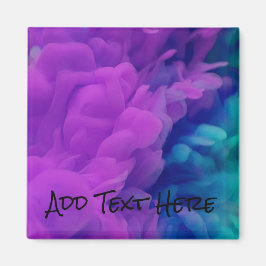 Imán Humo digital púrpura y azul