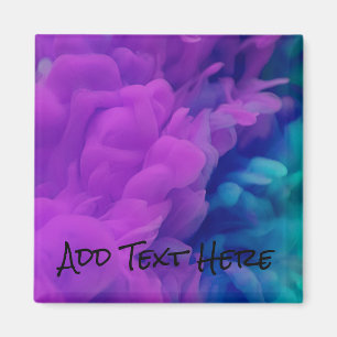 Imán Humo digital púrpura y azul