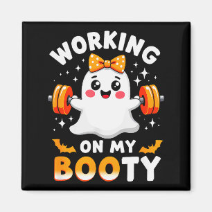 Imán Humor Boo Trabajando En Mi Trasero Gimnasio Fitnes