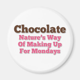 Imán Humor de chocolate diciendo
