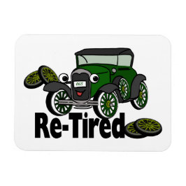 Imán Humor de coche antiguo reCansado